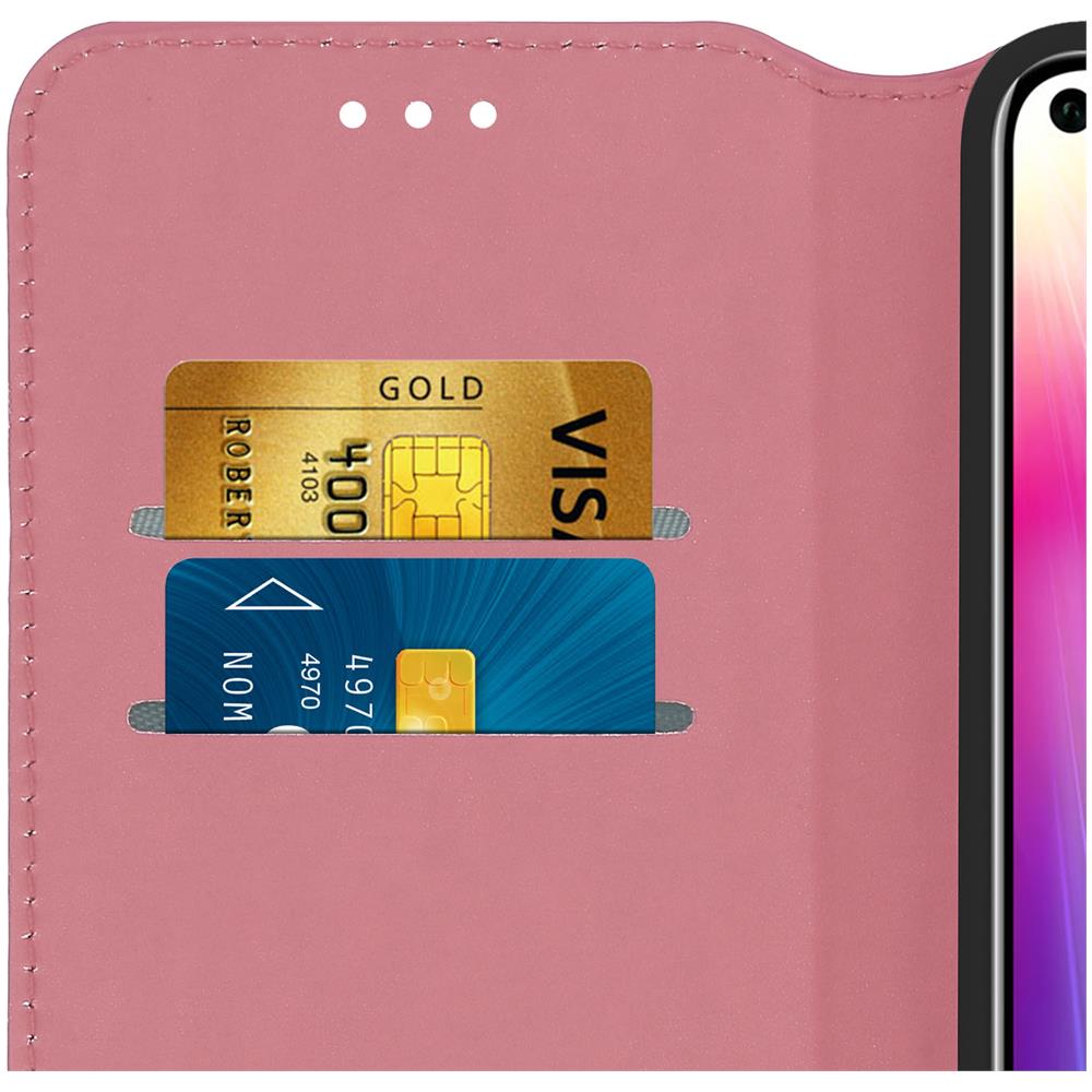 Custodia Honor View 20 Portacarte Funzione Supporto Rosa Gold - Foto 2