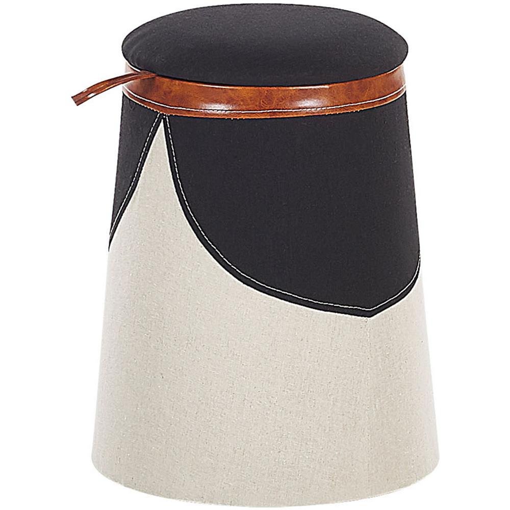 Pouf Per Bambini Bianco Con Contenitore Apache - Foto 1