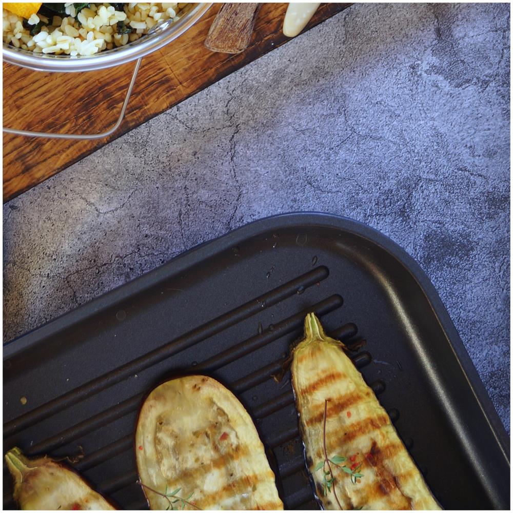 Mpg-28/7/01 Grill Induction 28 Cm, Alluminio Fuso, 3 Strati Antiaderenti Ilag Senza Pfoa - Foto 2