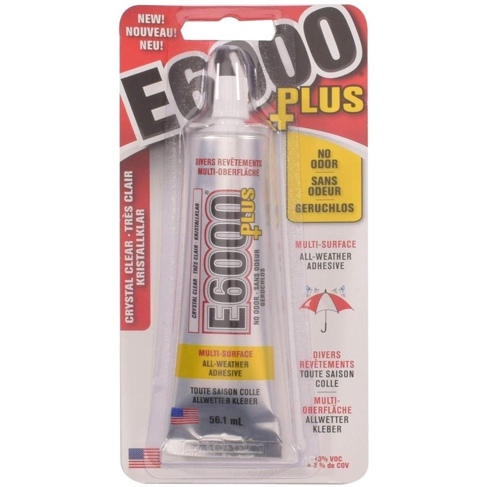 Eclettici Products Inc. E6000 Pi Multi-purpose Chiaro Colla Impermeabile E Verniciabile Forte Adesivo Flessibile Del Mestiere Per Legno Vetro Tessuto Ceramica Metallo E Di Pi 56.1ml - Foto 1