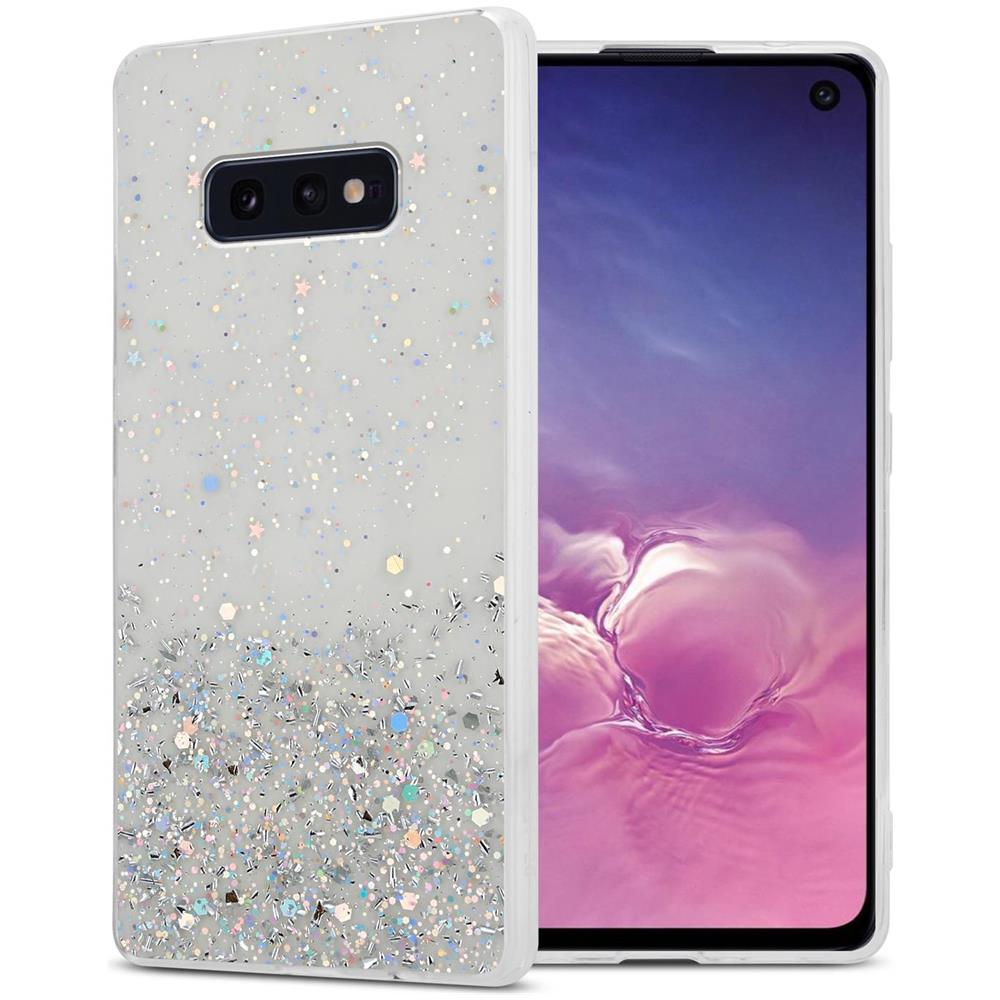 Custodia Compatibile Con Samsung Galaxy S10e In Trasparente Con Glitter - Coperchio Protettivo In Silicone Tpu Flessibile Con Glitter Scintillanti - Foto 1