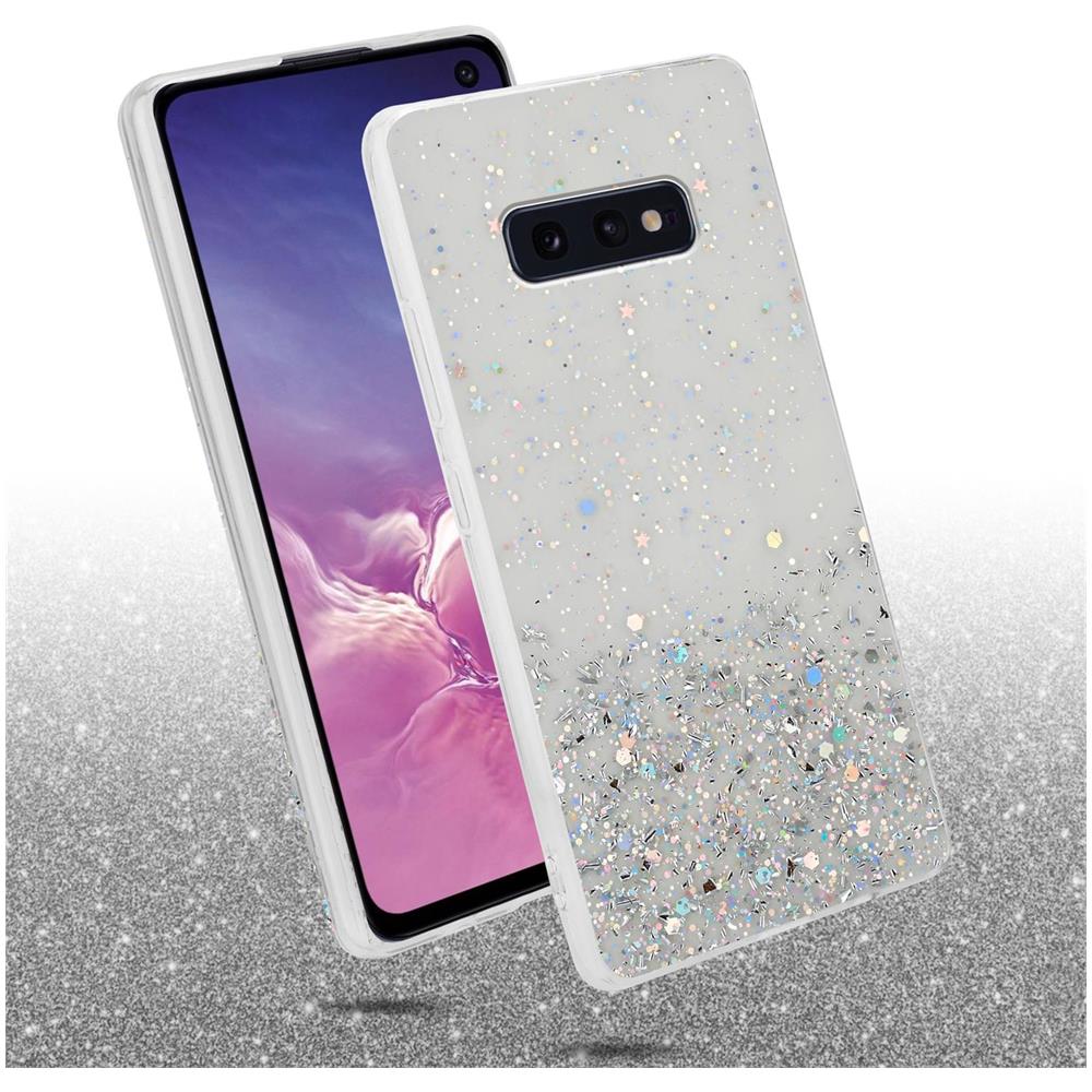 Custodia Compatibile Con Samsung Galaxy S10e In Trasparente Con Glitter - Coperchio Protettivo In Silicone Tpu Flessibile Con Glitter Scintillanti - Foto 2