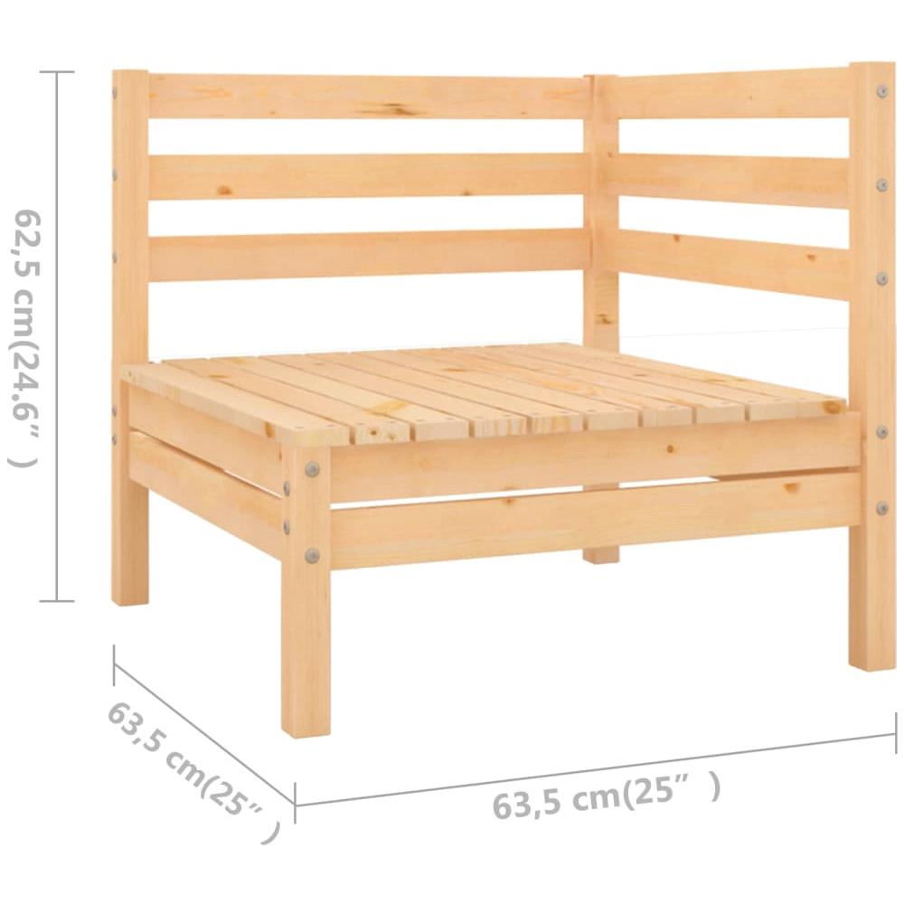 Set Divani Da Giardino 6 Pz In Legno Massello Di Pino - Foto 2