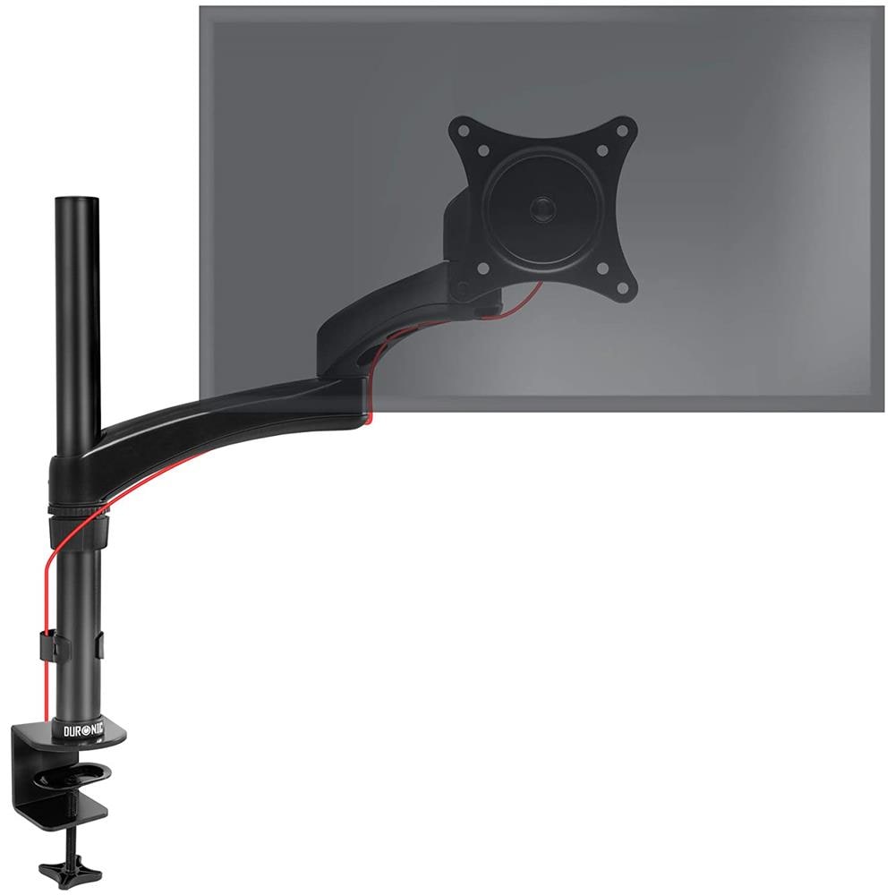 Dm451x3 Supporto Monitor - Supporto Per 1 Monitor Fino A 27” - Vesa 75/100 - Portata 13,8 Kg - Regolabile In Altezza - Inclinabile -90° +45° - Rotabile Di 360° Con Un Braccio - Foto 1
