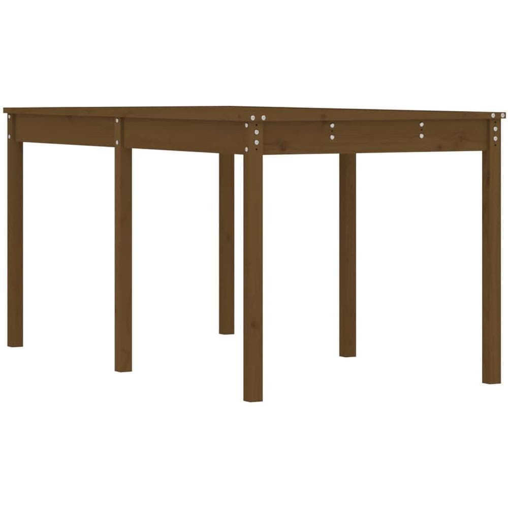 Tavolo Da Giardino Miele 159,5x82,5x76cm Legno Massello Di Pino - Foto 1