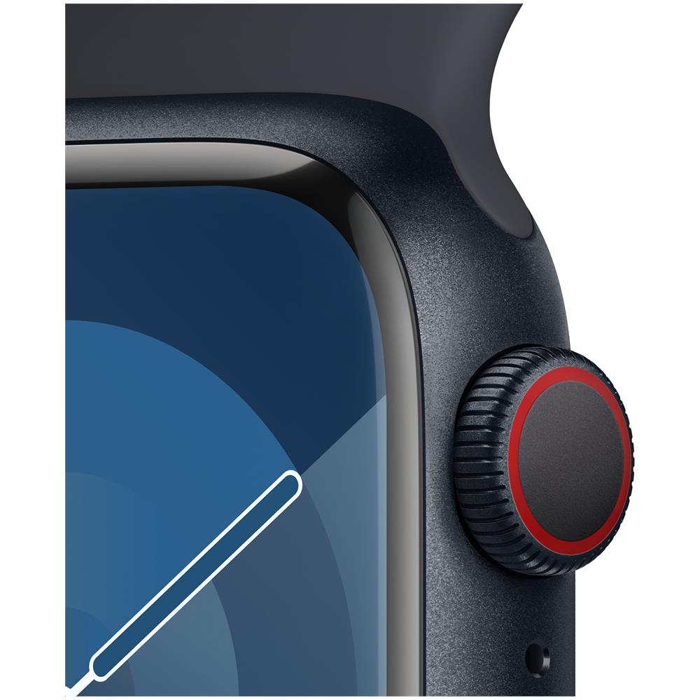 Watch Series 9 GPS + Cellular Cassa 41mm in Alluminio Mezzanotte con Cinturino Sport Mezzanotte - M /L - Foto 2