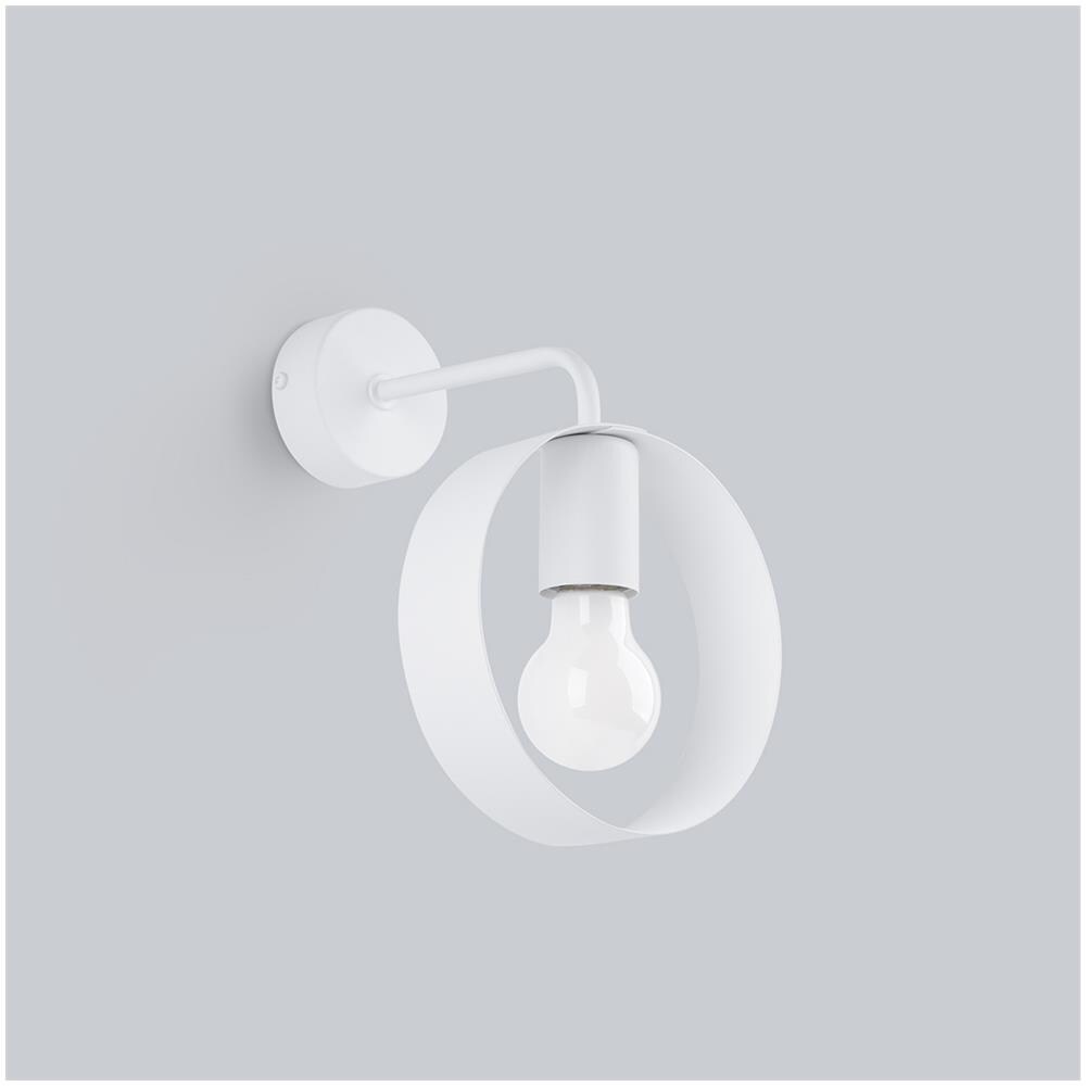 Lampada Da Parete Titran 1 Bianco Sl. 1134 - Moderno Lampade Da Parete Bianco 25x18x18 Cm - Foto 2