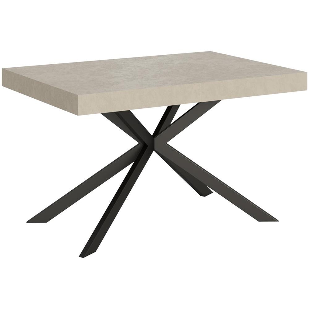 Tavolo allungabile 80x120/204 cm Plaker cashmere gambe antracite - Foto 1
