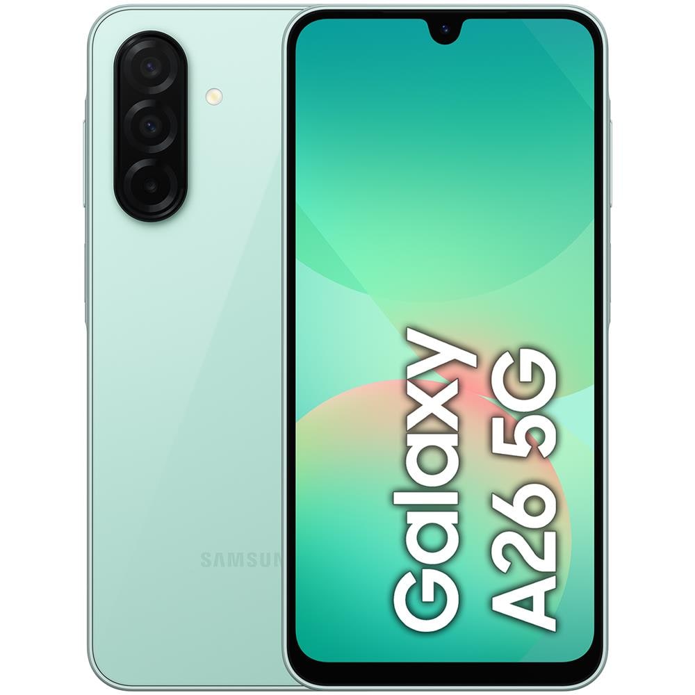 Galaxy A26 5G AI 128GB 6GB Ram Display 6.7” Super AMOLED Main Camera 50MP Dual Sim USB Type-C Exynos Android 15 5000 mAh Mint Italia - Foto 1