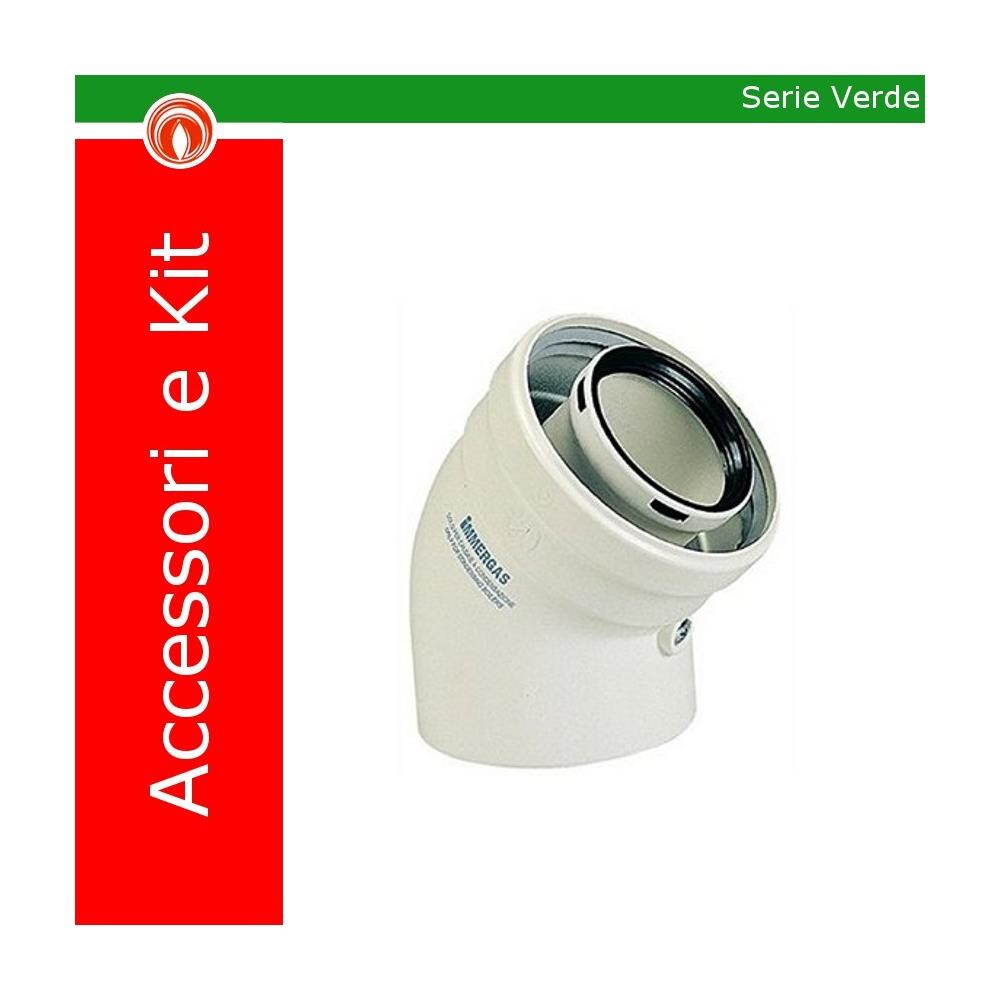3012095 Kit Curva A 45', Diametro 60/100, Serie Verde - Foto 2