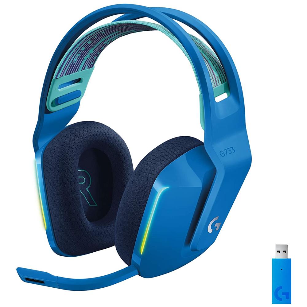 Cuffia Gaming G733 Wireless Stereo con Microfono Colore Nero - Foto 1