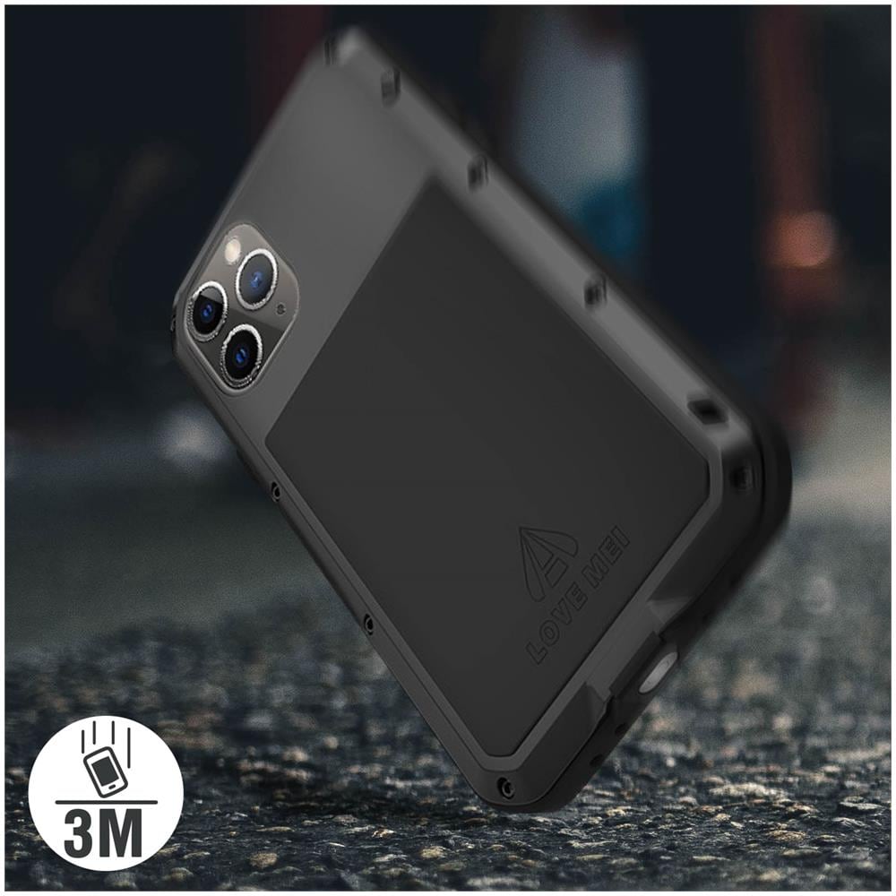 Cover Waterproof Apple Iphone 11 Pro Vetro Temperato Powerful Nero - Foto 5