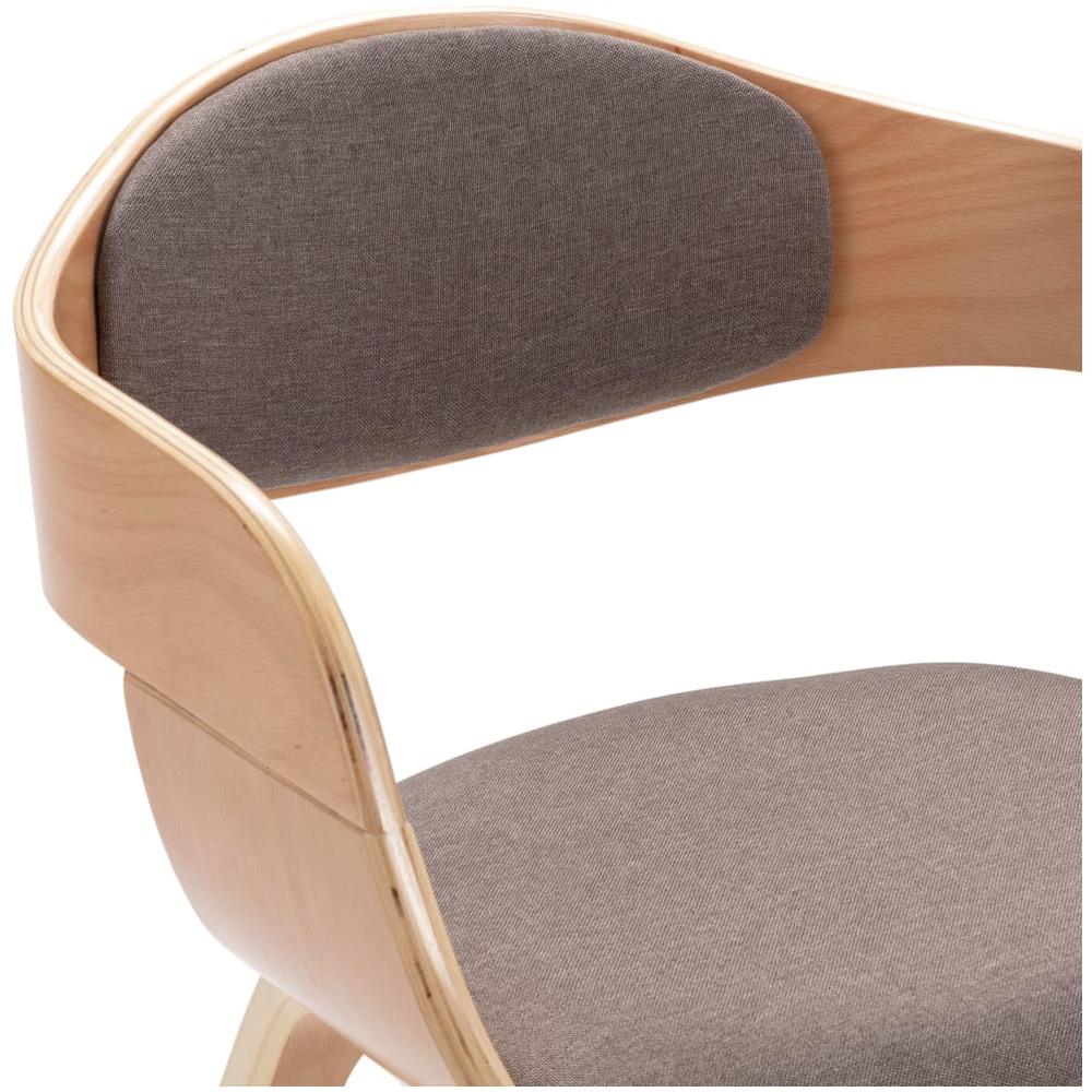 Sedie Da Pranzo 2 Pz Grigie In Legno Piegato E Tessuto Talpa - Foto 8