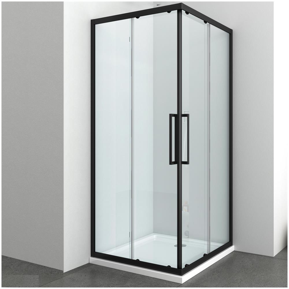 Box Cabina Doccia Angolare Corner Due Ante Scorrevoli Cristallo Temprato - Foto 2