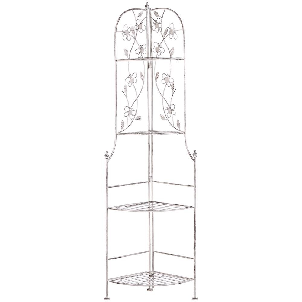 Scaffale Da Giardino Acciaio Bianco Biella - Foto 1