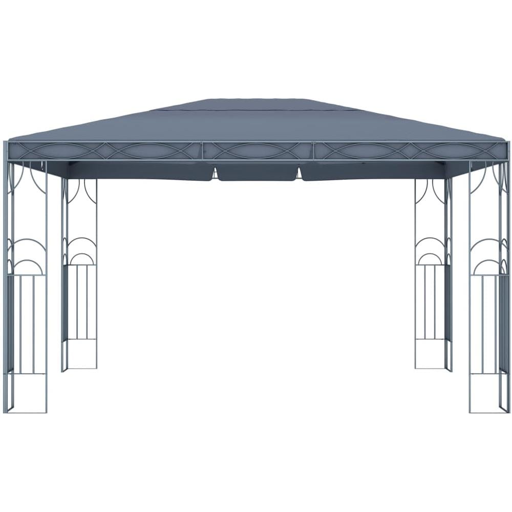 Gazebo con Stringa di Luci LED 400x300 cm Antracite - Foto 2