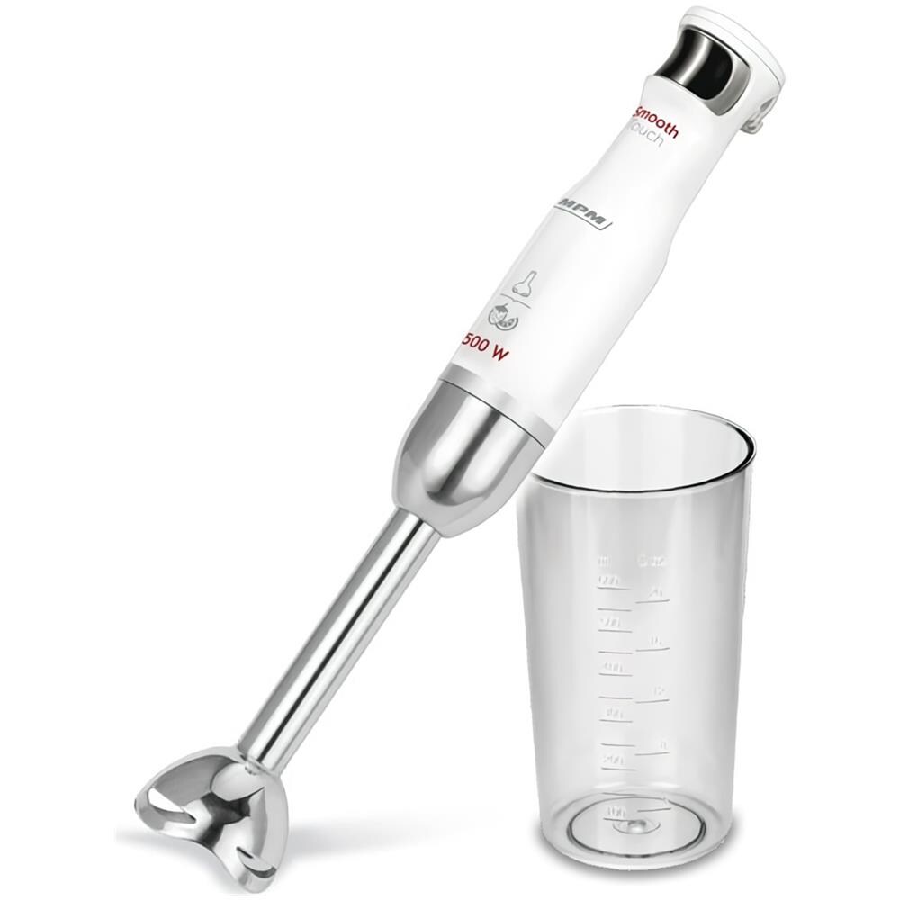 Frullatore ad Immersione MBL-27 con Recipiente da 0.6 L Potenza 500 Watt Colore Bianco - Foto 1