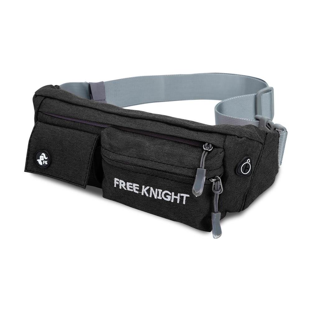 Cadorabo Marsupio Con 4 Scomparti In Melanzane Nere - Marsupio Regolabile Impermeabile Marsupio Tasca Per Cellulare Con 4 Scomparti, Apertura Con Cerniera E Cuffia - Foto 1