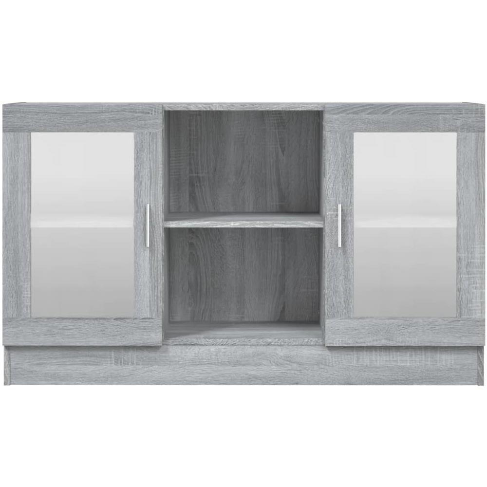 Mobile Vetrina Grigio Sonoma 120x30,5x70 Cm Legno Multistrato - Foto 7