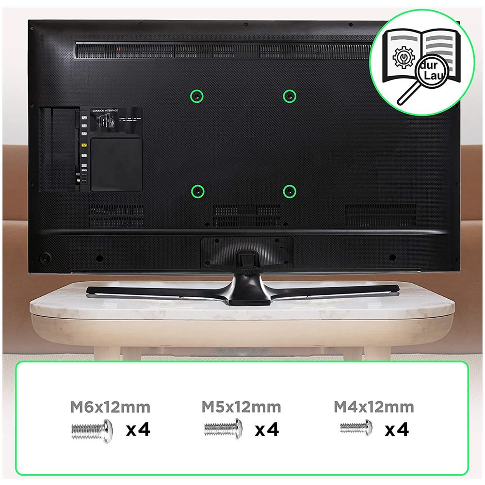 Tvb1120 Supporto Tv Da Parete Regolabile E Articolato Per Schermi Led Lcd Curvi Monitor 13” - 30” Portata 18kg - Ultra Sottile Compatibile Con Vesa 100 X 100 Mm - Foto 6