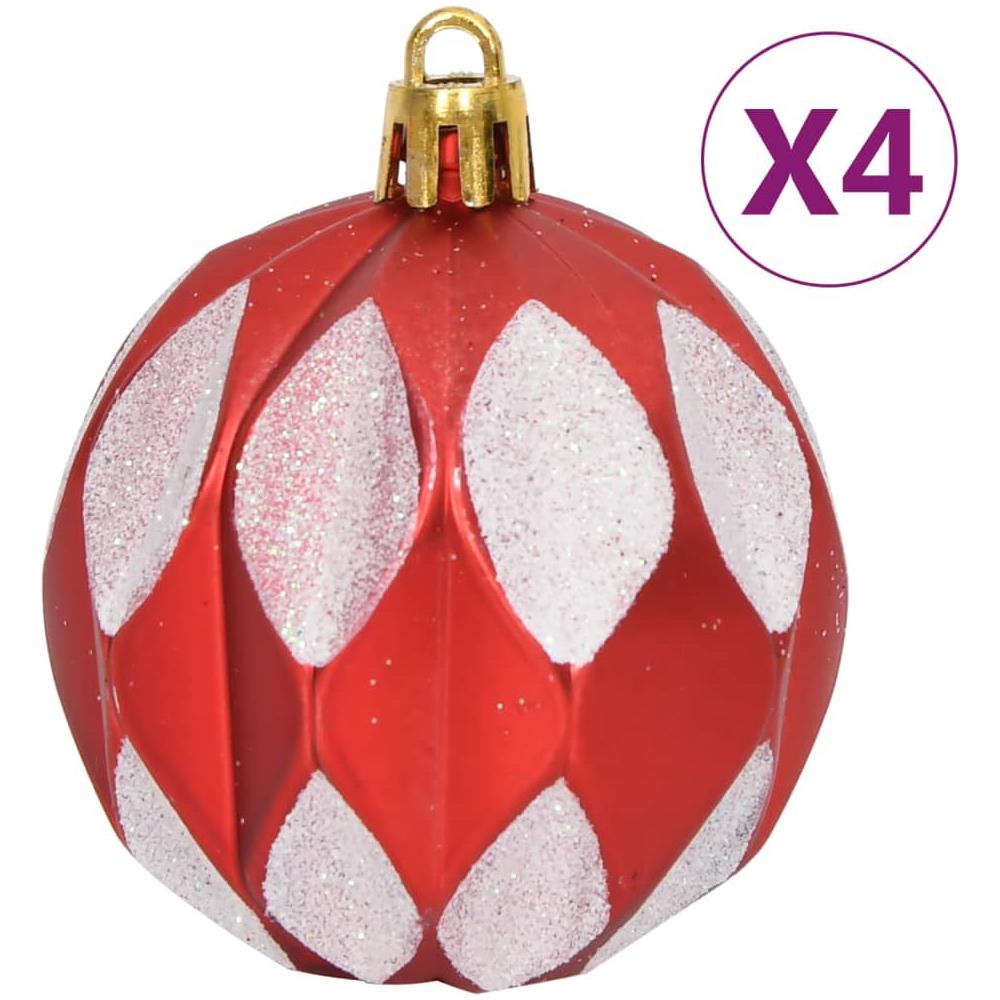 Set Addobbi Di Natale 64 Pz Rosso E Bianco - Foto 3