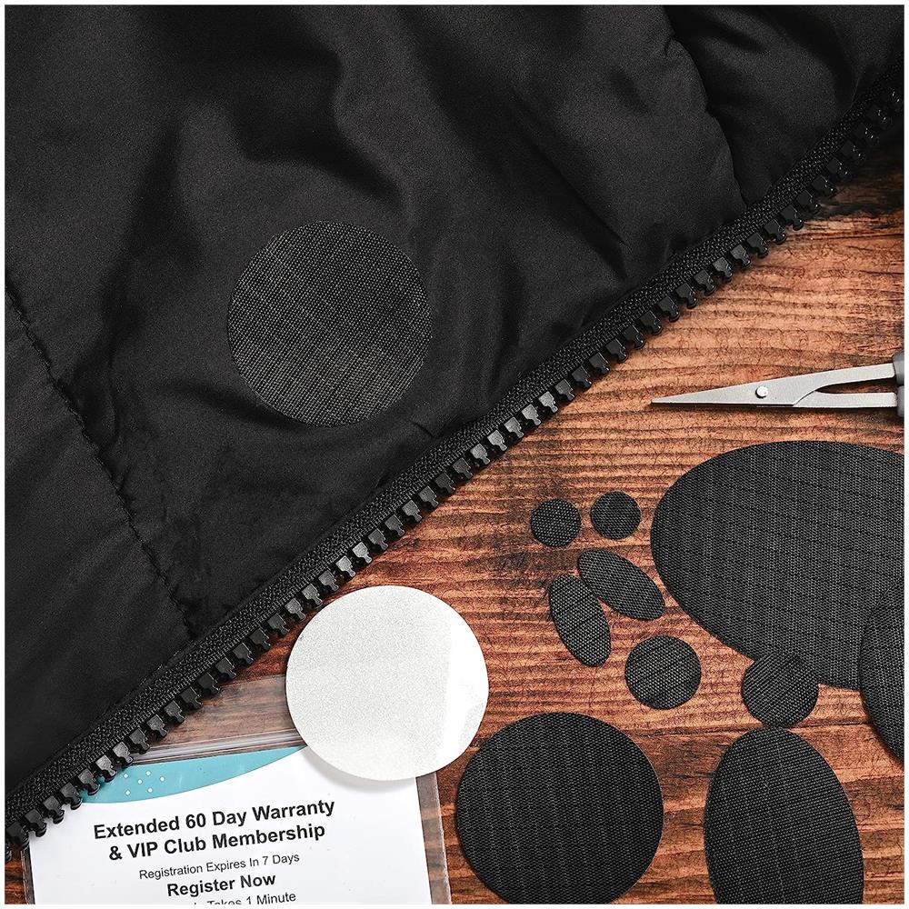 Toppe Di Riparazione Autoadesive E Impermeabili 11 Pz Black - Foto 2