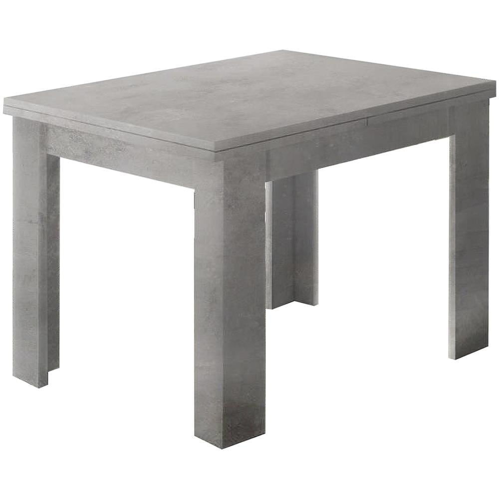 Tavolo Allungabile Otto, Consolle Ausiliare Da Cucina, Tavolo Allungabile, 100% Made In Italy, Cm 90x90h75, Ardesia - Foto 2