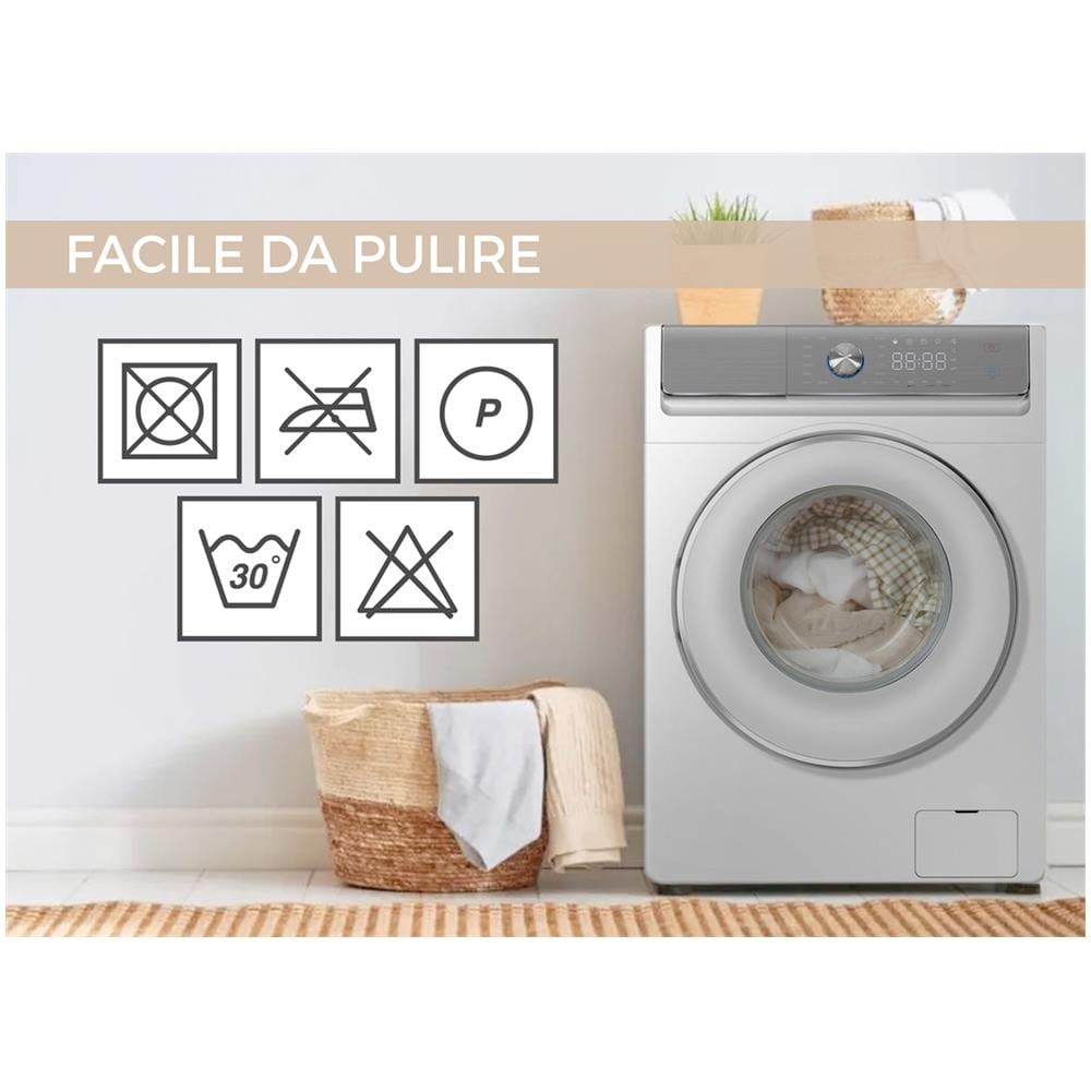 Tenda Antimosca Antirumore Caduta Pannello Porta Finestra Multistring Tinta Unita 100x200 Beige - Foto 2