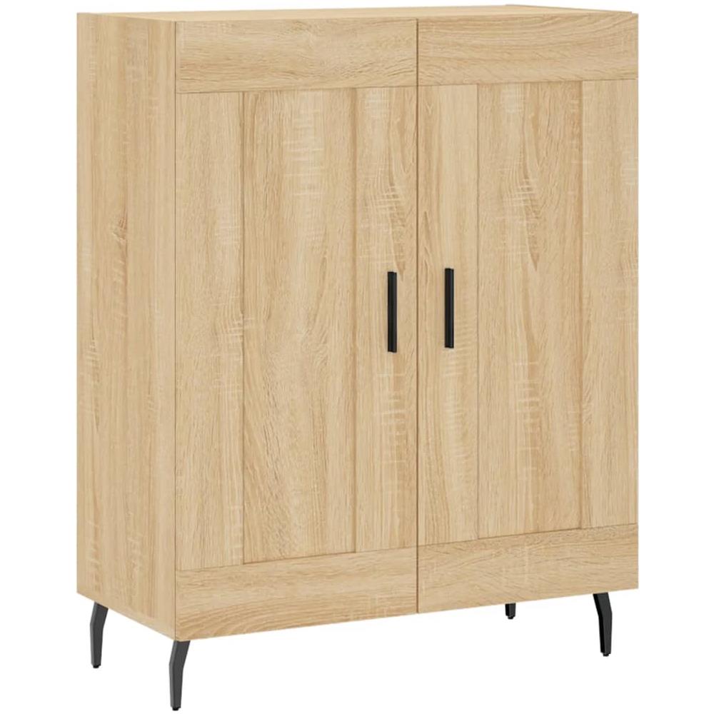 Credenza Rovere Sonoma 69,5x34x90 Cm In Legno Multistrato - Foto 2