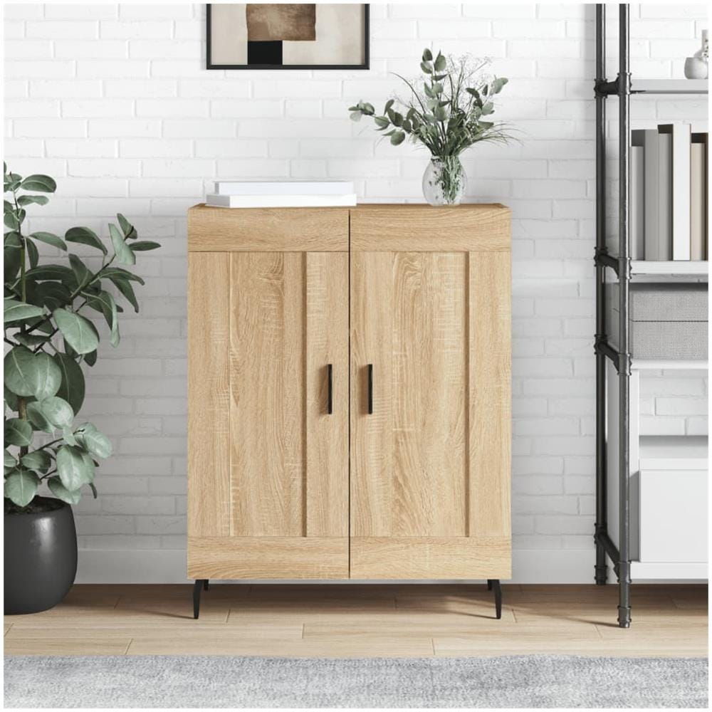Credenza Rovere Sonoma 69,5x34x90 Cm In Legno Multistrato - Foto 1