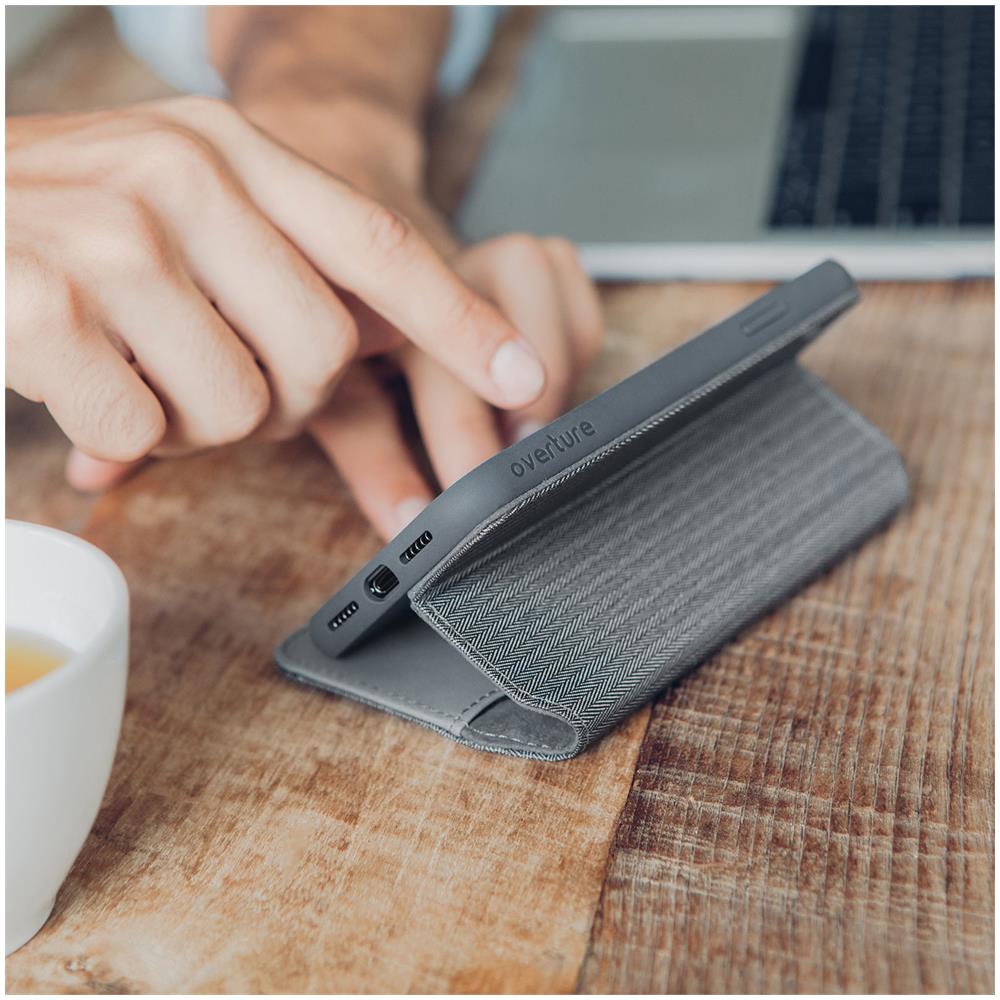 Overture custodia per cellulare Custodia flip a libro Grigio - Foto 5