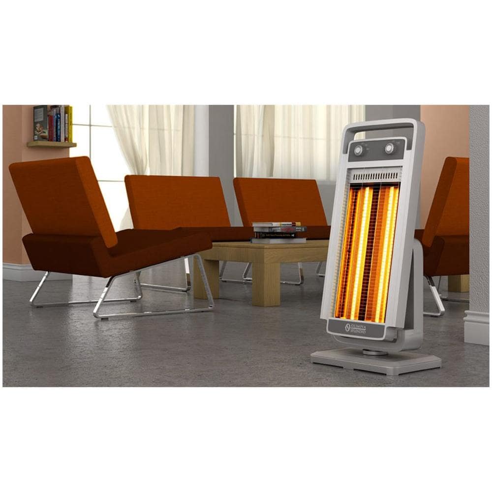 Solaria Carbon Stufa Alogena Potenza 1200 Watt Colore Grigio - Foto 2