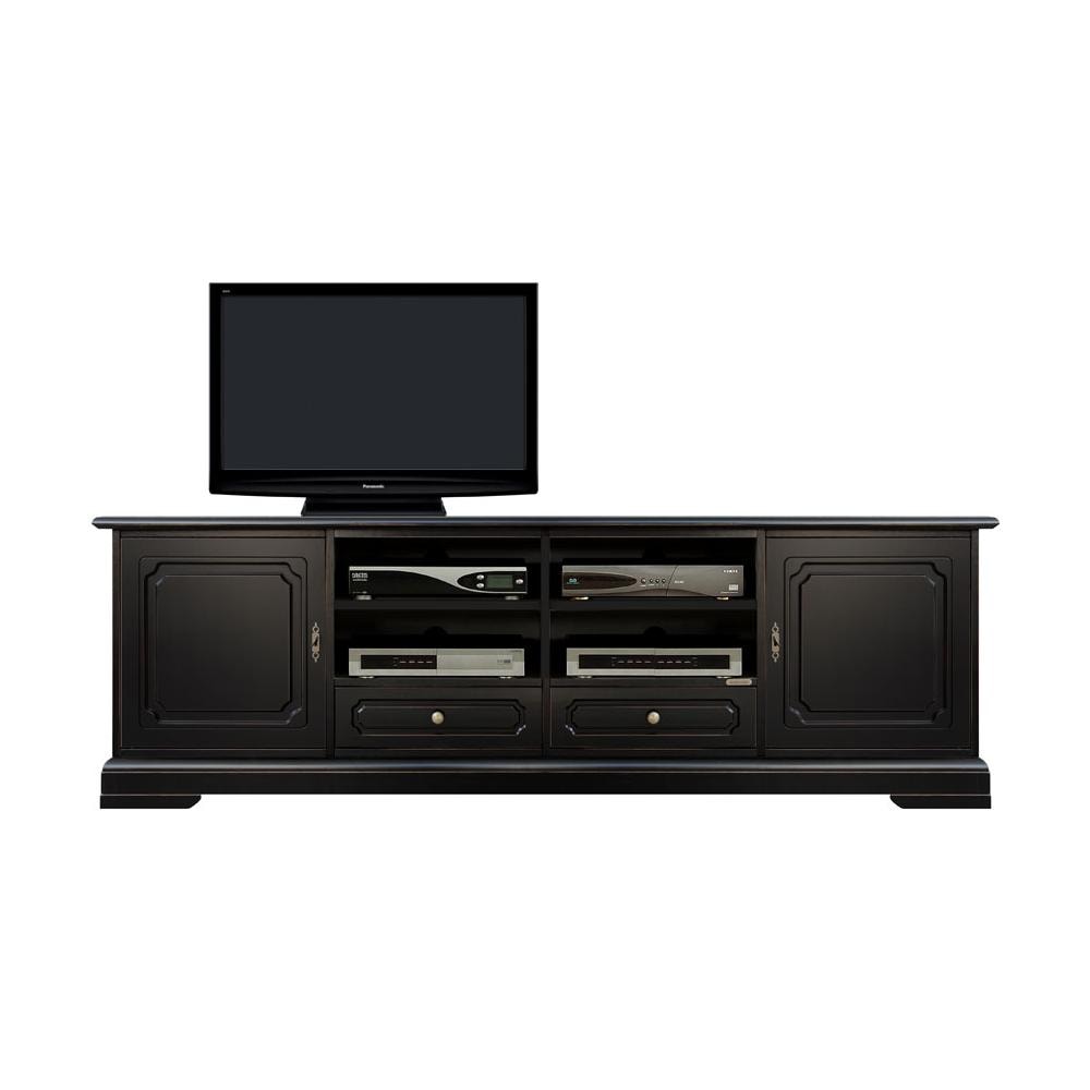 Porta TV 2 Ante e 1 Cassetto KALEIDO Made in Italy (Piombo/Gesso