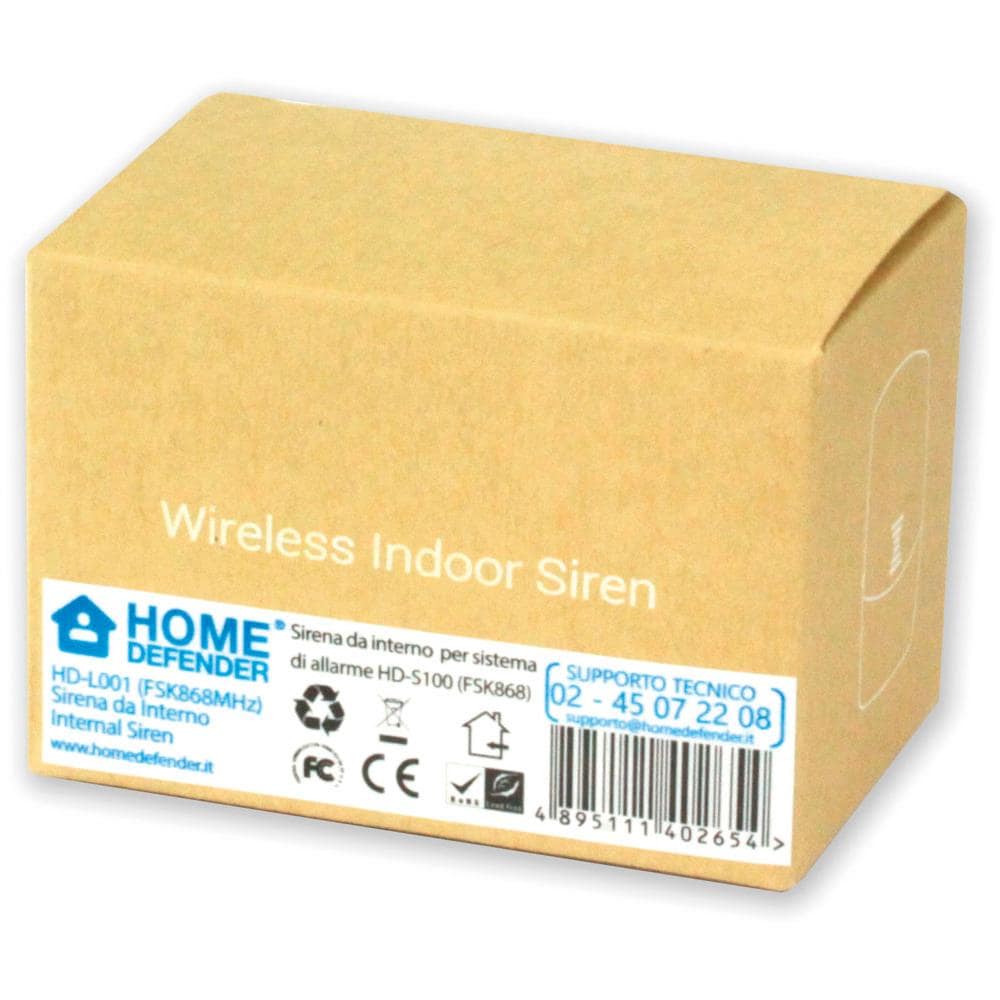 IDATA AF-HDL001 - Sirena da Interni per Antifurto Wireless 868 MHz HDL001 - Foto 2