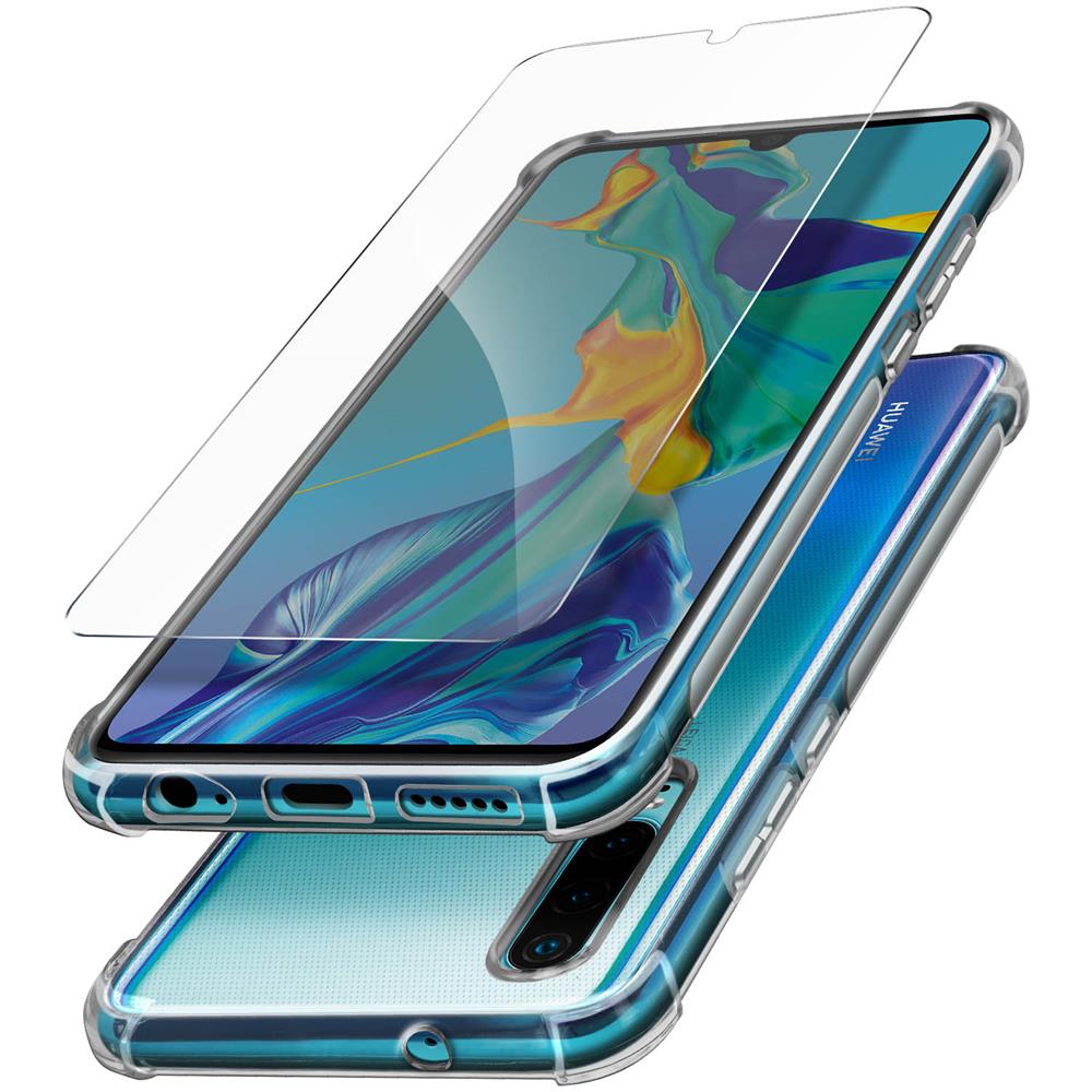 Pack Protezione Huawei P30 Cover Flessibile + Vetro Temperato Trasparente - Foto 5