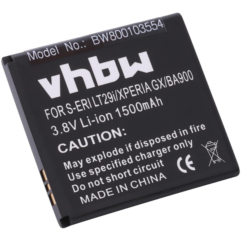 Batteria Sostituisce Sony Ba900 Per Smartphone Cellulare (1500mah, 3,8v, Li-ion) - Foto 1