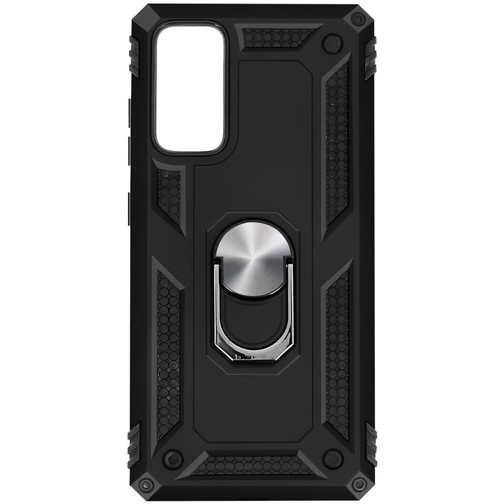 Cover Samsung Galaxy S20 Fe Bi-materia Anello Magnetico Stand Nero - Foto 1