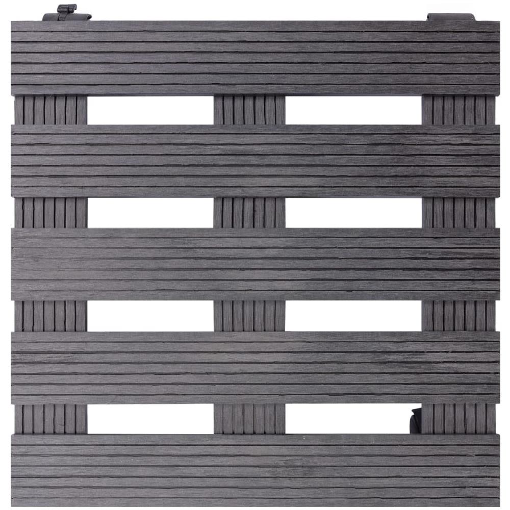 Carrelli Portavasi 2 Pz Grigi 30x30x7,5 Cm In Wpc - Foto 3