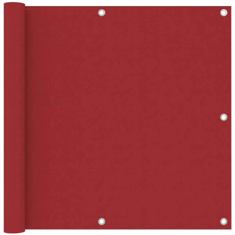 Paravento Balcone Rosso 90x400 cm in Tessuto Oxford - Foto 1