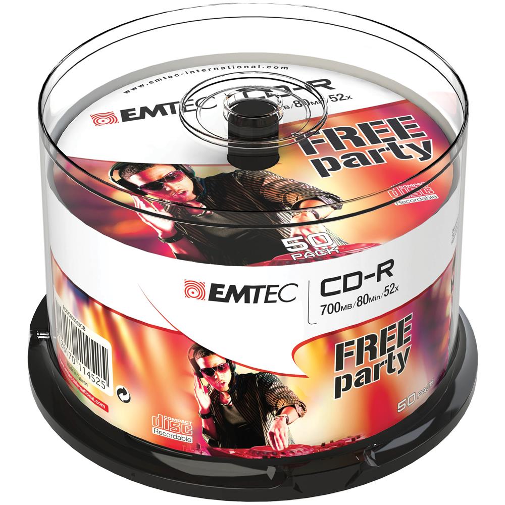 ECOC805052CB, CD-R, 700 MB, 52x, Scatola per torte - Foto 3