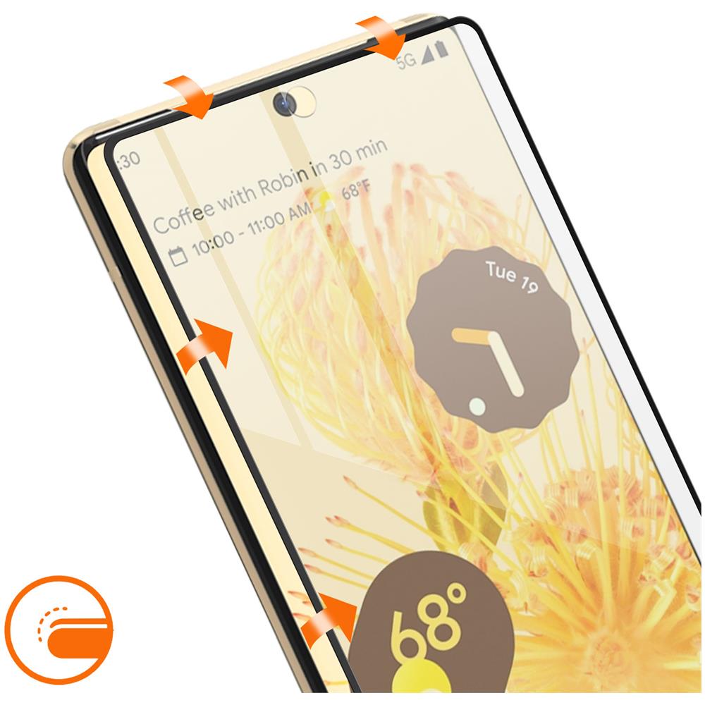 Pellicola Google Pixel 6 Pro Vetro Temperato 9h Bordi Smussati Trasparente - Foto 2