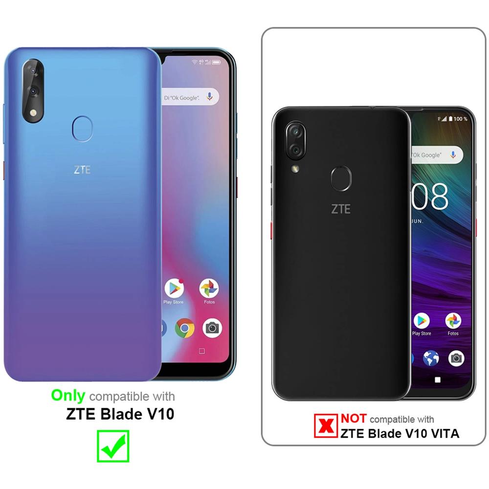 3x Pellicola Di Armatura Compatibile Con Zte Blade V10 In Elevata Trasparenza - 3x Vetro Temperato (tempered) Di Protezione Del Display In Durezza 9h Con 3d Touch - Foto 2