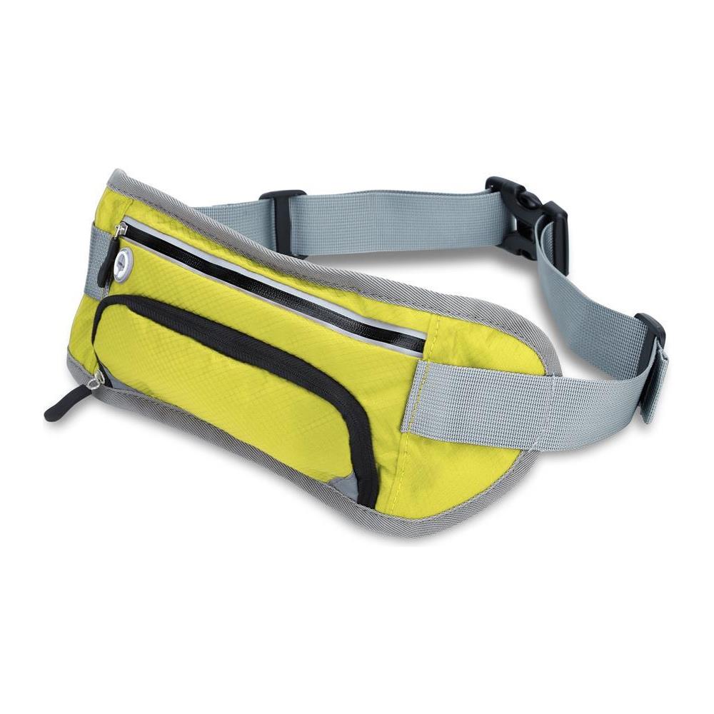 Marsupio Per Bottiglie D'acqua Sportive Con Riflettore In Verde Mappa - Marsupio Impermeabile Di Lunghezza Regolabile Tasca Per Cellulare Con Scomparto Per Bottiglia D'acqua E Chiusura A Zip - Foto 1
