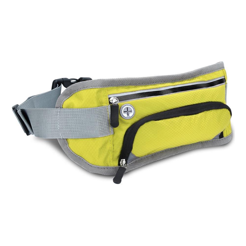 Marsupio Per Bottiglie D'acqua Sportive Con Riflettore In Verde Mappa - Marsupio Impermeabile Di Lunghezza Regolabile Tasca Per Cellulare Con Scomparto Per Bottiglia D'acqua E Chiusura A Zip - Foto 2