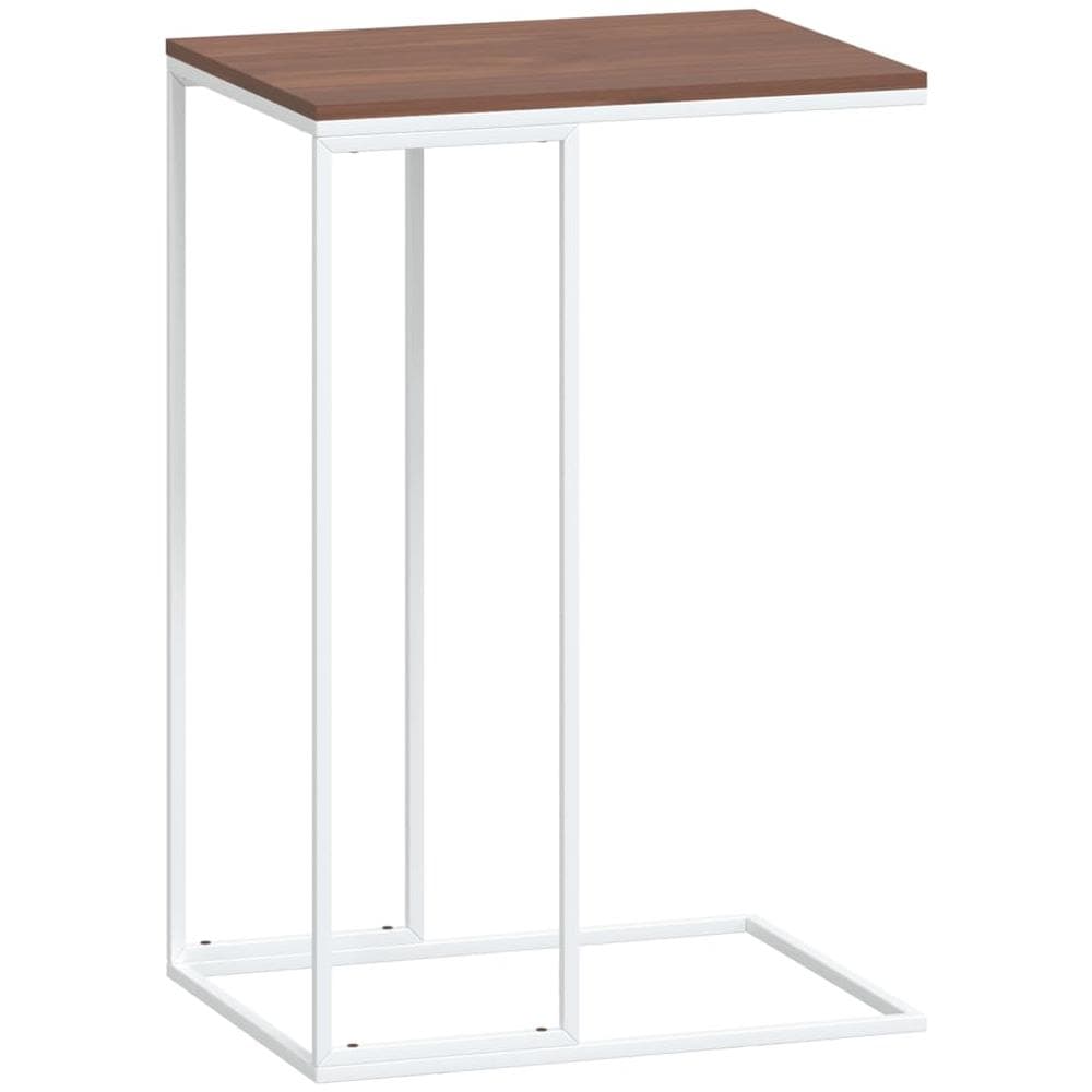 Tavolino Da Salotto Bianco 40x30x59 Cm In Legno Multistrato - Foto 1