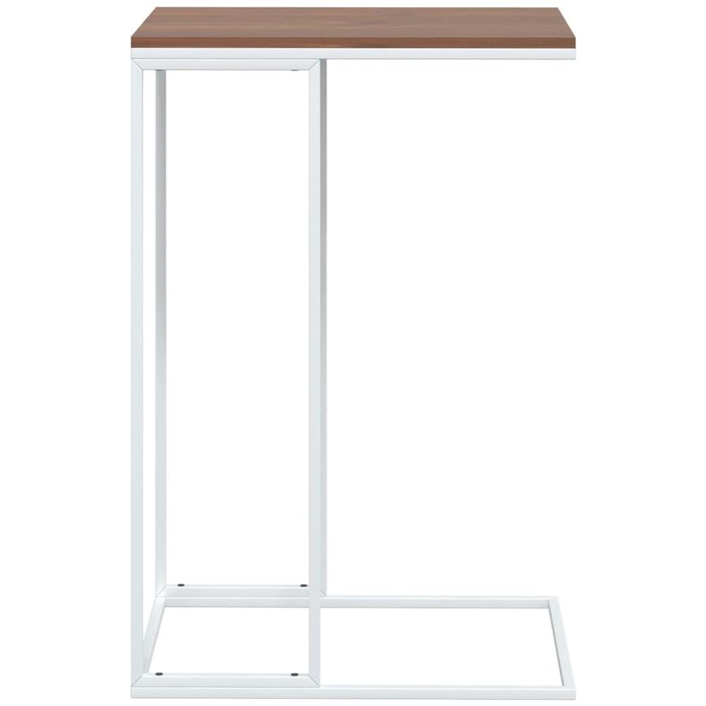 Tavolino Da Salotto Bianco 40x30x59 Cm In Legno Multistrato - Foto 2