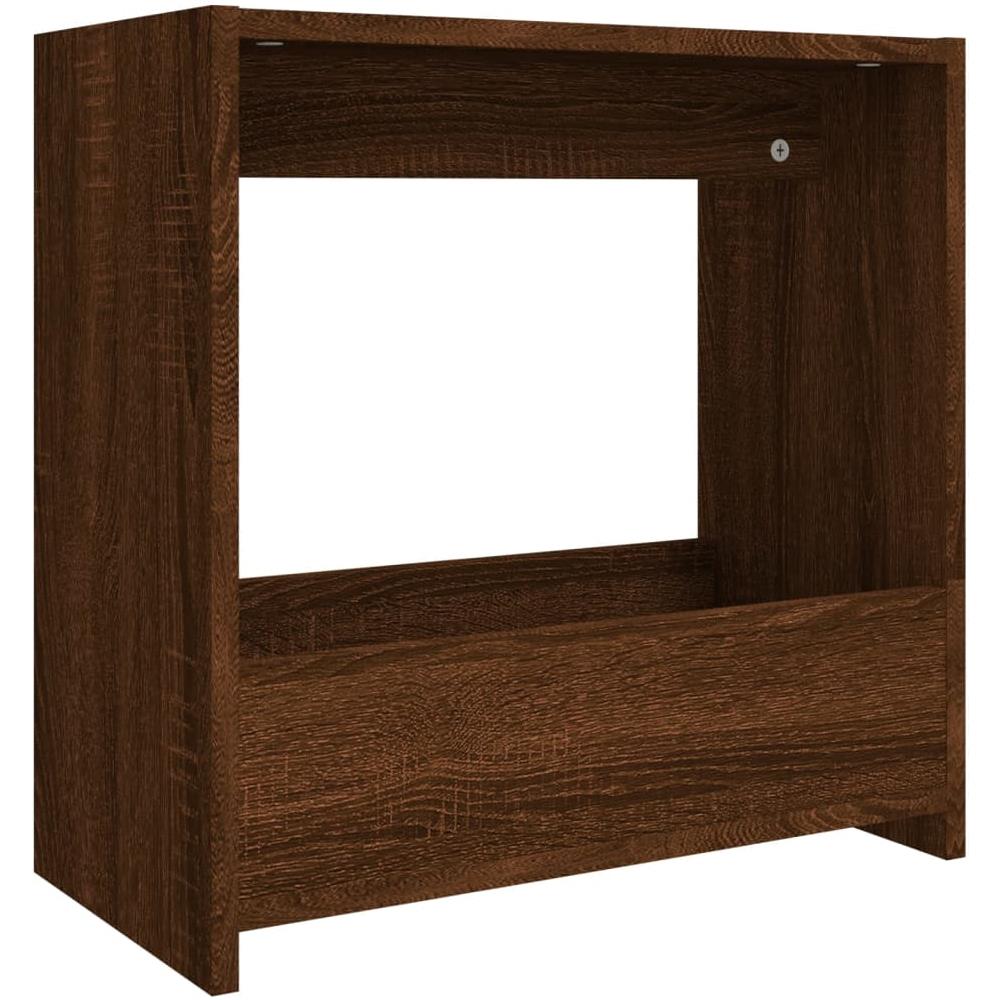 Tavolino Rovere Marrone 50x26x50 Cm In Legno Multistrato - Foto 2