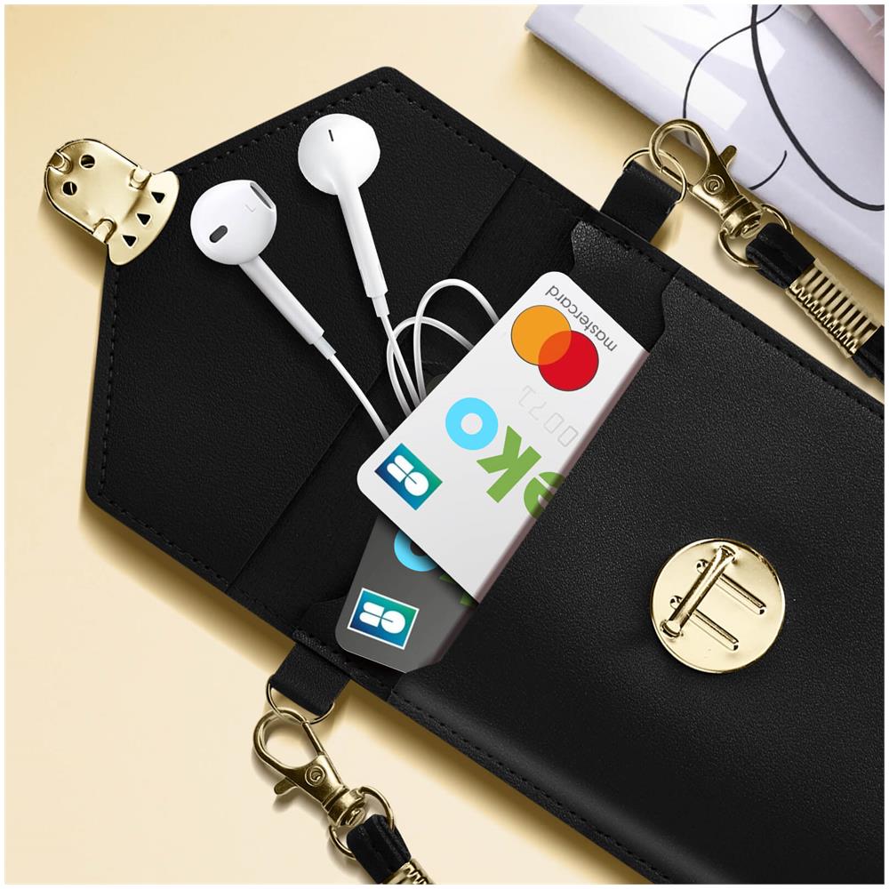 Pochette Per Smartphone Con Finestra Touch E Tracolla Da 1 Metro E 40 Nera - Foto 5