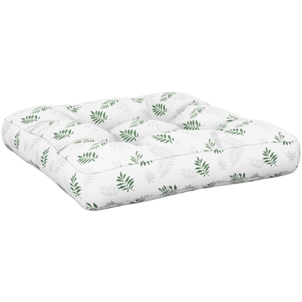 Cuscino Per Pallet Motivo A Foglie 58x58x10cm In Tessuto Oxford - Foto 2