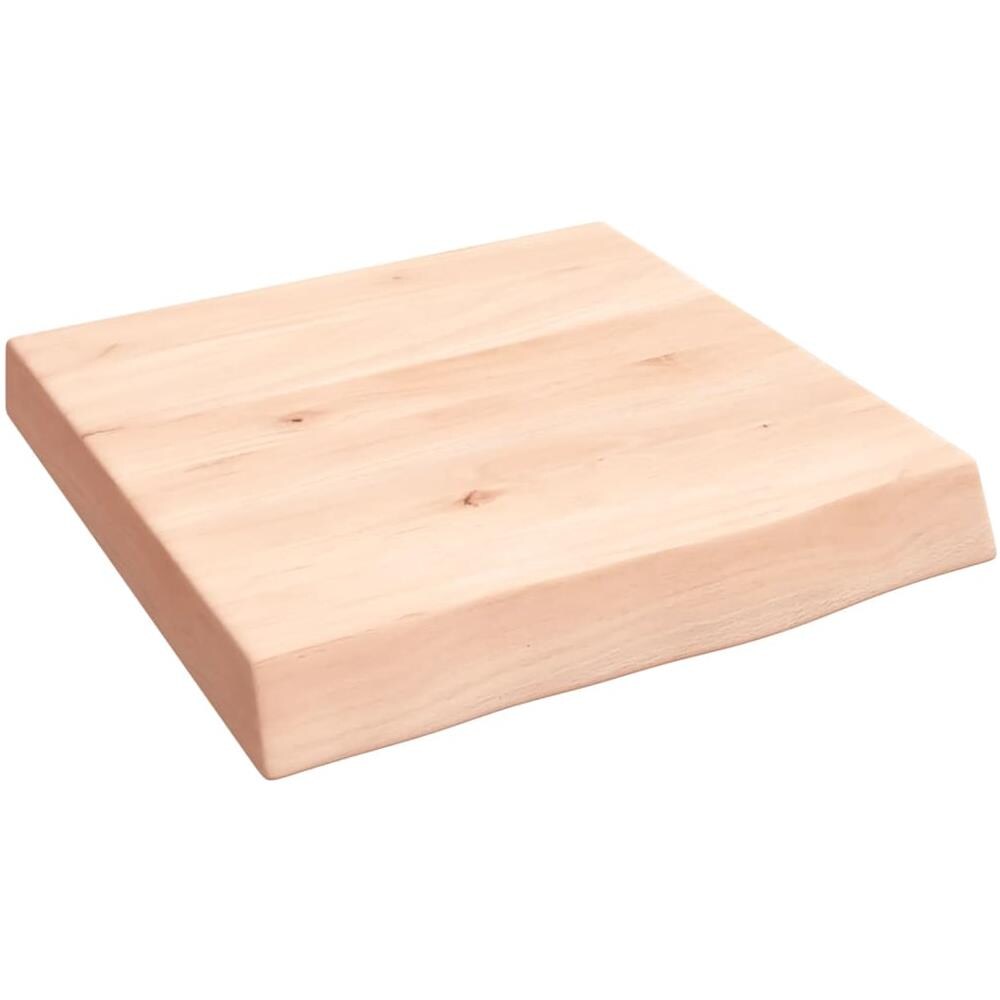 Ripiano a Parete 40x40x (2-6) cm Massello Rovere Non Trattato - Foto 1